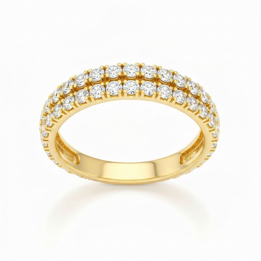 Pavé engagement ring setting