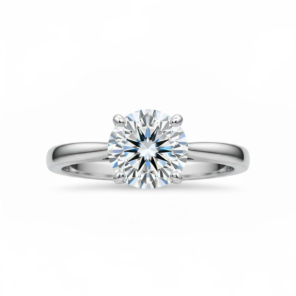 Round Brilliant diamond shape engagement ring